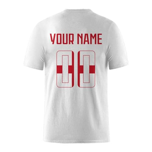 Custom Soccer T-Shirt National Flag Design Soccer Elements Style Personalized Name and Number for Men Women Youth Gifts - 22