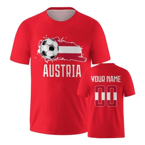 Custom Soccer T-Shirt National Flag Design Soccer Elements Style Personalized Name and Number for Men Women Youth Gifts - 7