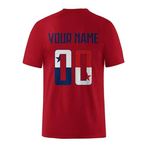 Custom Soccer T-Shirt National Flag Design Soccer Elements Style Personalized Name and Number for Men Women Youth Gifts - 13