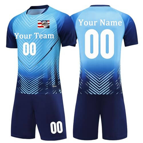 Custom Soccer Uniform for Kids Adults Soccer Clothes Personalized Youth Soccer Jerseys for Boys Girl Soccer Shirt Shorts - 1