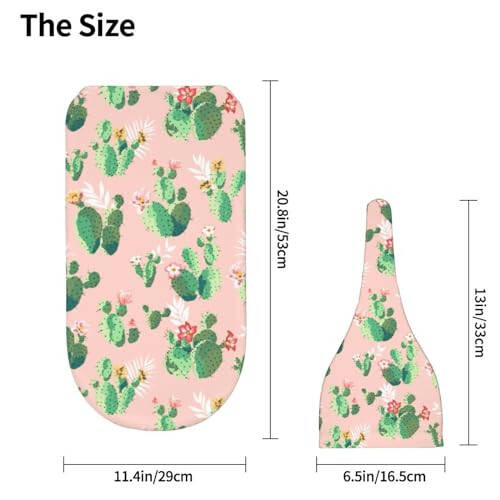 Cute Cactus Baby Stuff Swaddle Blanket Hat Set for Boys Girls, Soft and Stretchy Pink Newborn Sleeping Sack Receiving Blanket Shower Gift - 45