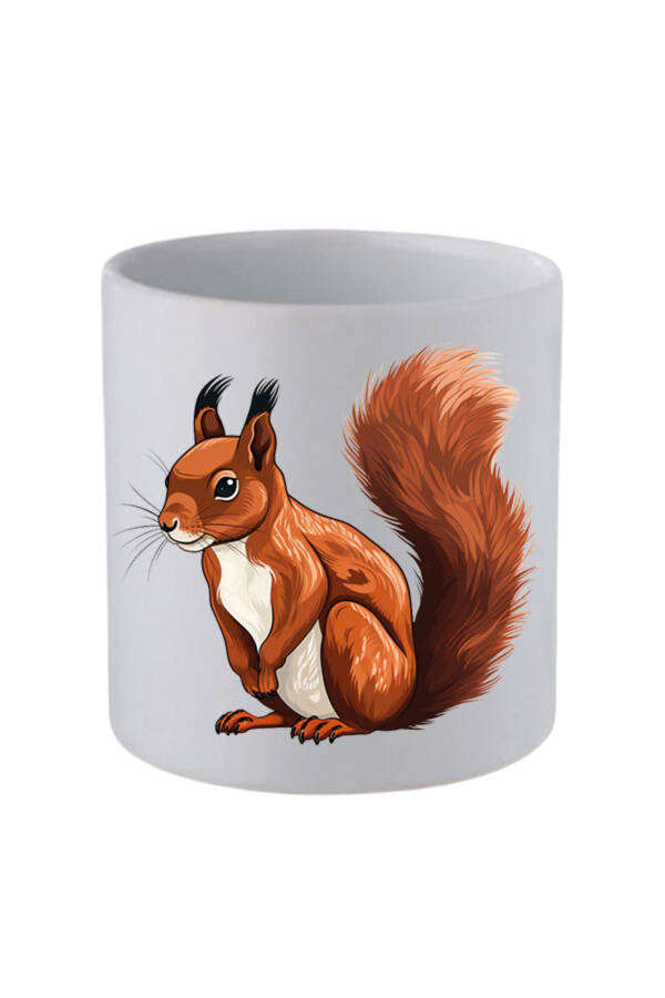 Cute Squirrel Handleless Mug Birthday Gifts - Ceramic Coffee, Water Gift Mug - 1