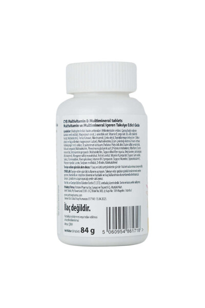 CYB MULTIVITAMINLAR VA MINERALLAR - EXTRA KUCHLI 60 Tablet 2 ta to'plam - 4