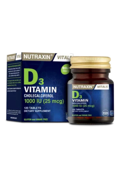 D3 Vitamini 120 Tablet - 1 000 IU - 6