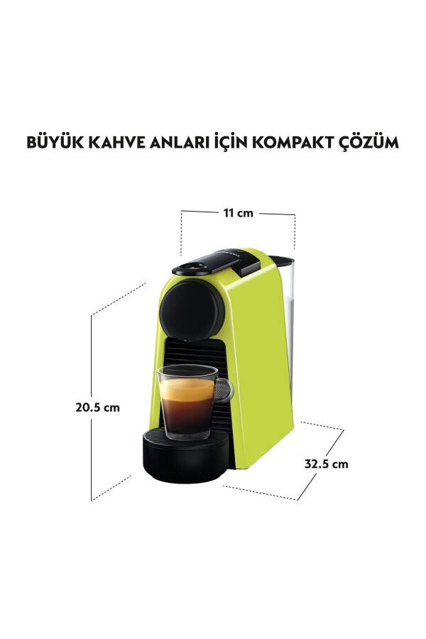 D30 Green Essenza Mini Coffee Machine - 3