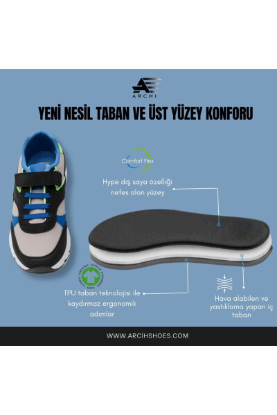 Daily Orthopedic Children's Sports Shoes with Velcro, Anatomical Flexible Sole, Ergonomic Comfort - 5