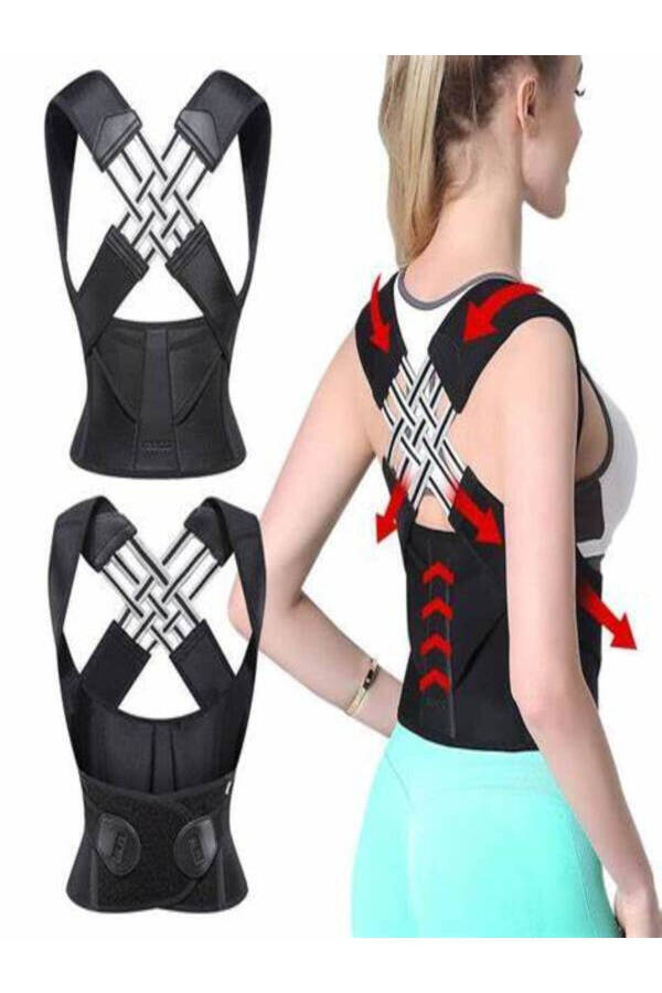 Daily Upright Posture Kyphosis Scoliosis Brace Back Posture Corrector Posture Corrector Hunchback Shoulder Brace - 9