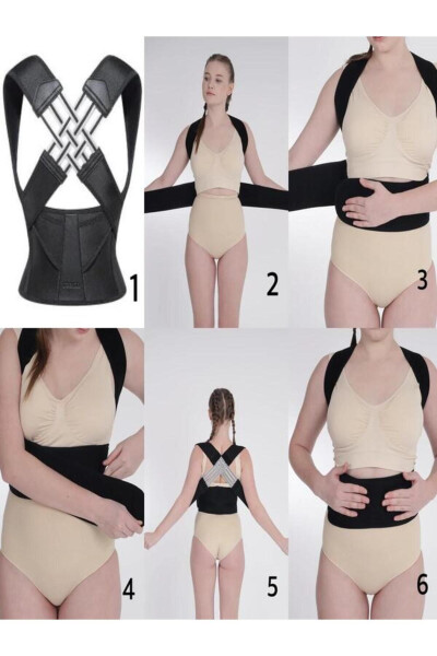 Daily Upright Posture Kyphosis Scoliosis Brace Back Posture Corrector Posture Corrector Hunchback Shoulder Brace - 4