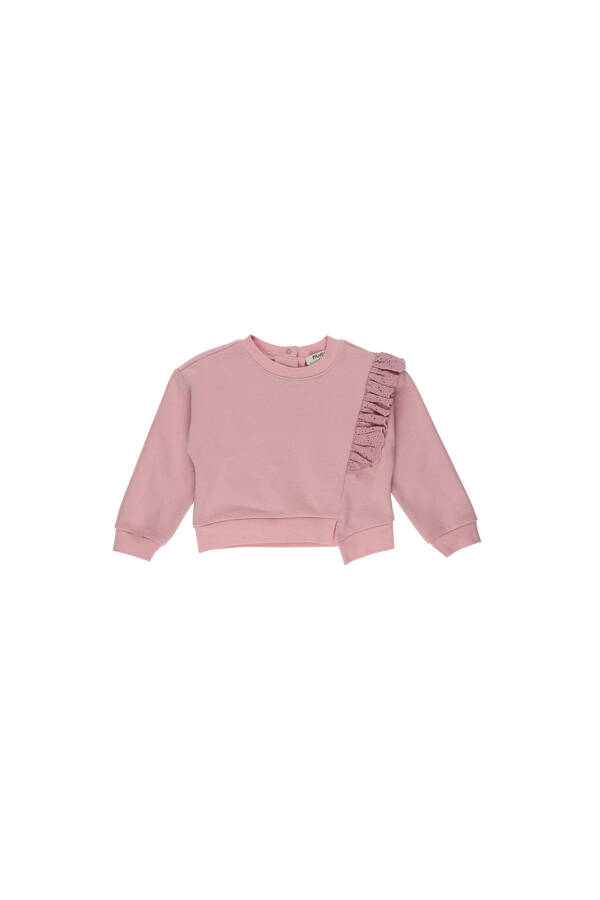 Dantelli Kız Bebek Sweatshirt - 4