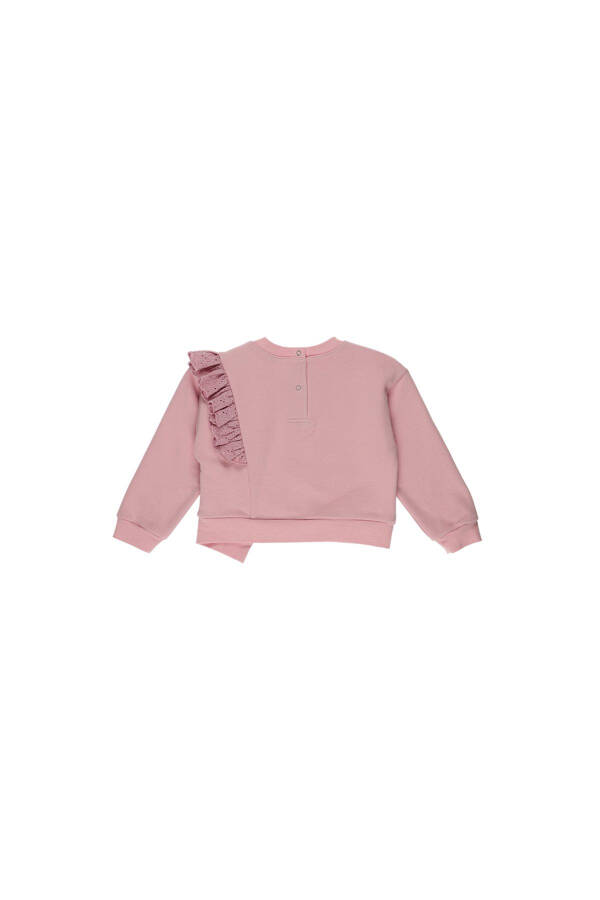 Dantelli Kız Bebek Sweatshirt - 5