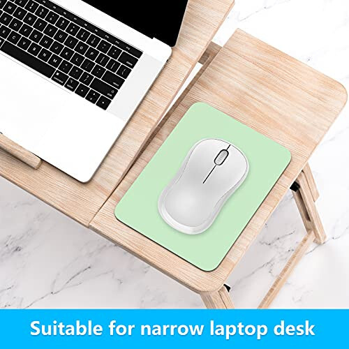 Dapesuom Mouse Pad, Small Mouse Pad 6 x 8 Inch with Non-Slip Rubber Base, Waterproof Mouse Mat, Mini Mouse Pad for Women Kids Men Wireless Mouse Laptops Keyboard Tray Home Office Travel, Lake Green - 3