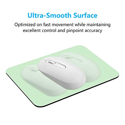 Dapesuom Mouse Pad, Small Mouse Pad 6 x 8 Inch with Non-Slip Rubber Base, Waterproof Mouse Mat, Mini Mouse Pad for Women Kids Men Wireless Mouse Laptops Keyboard Tray Home Office Travel, Lake Green - 5