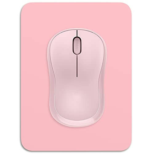 Dapesuom Mouse Pad, Small Mouse Pad 6 x 8 Inch with Non-Slip Rubber Base, Waterproof Mouse Mat, Mini Mouse Pad for Women Kids Men Wireless Mouse Laptops Keyboard Tray Home Office Travel, Pink - 1