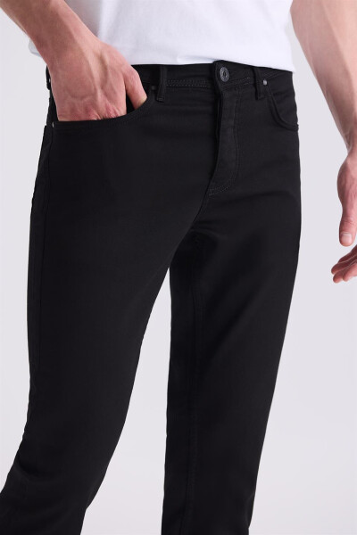 Dar Kalıp - Slim Fit Serili Kot Pantolon-Jakamen 5 Cep Serili - 3