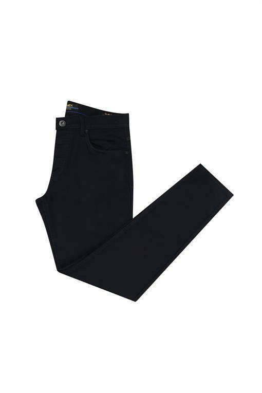 Dar Kalıp - Slim Fit Serili Kot Pantolon-Jakamen 5 Cep Serili - 5