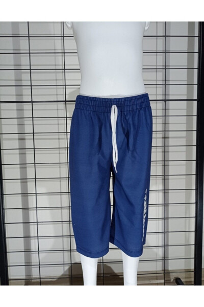 Dark Blue Bermuda Shorts Boys Capri - 1