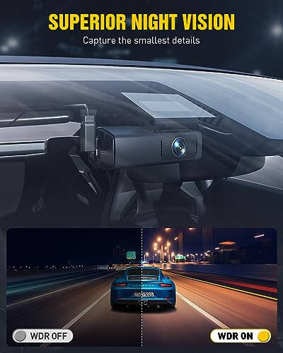 Dash Cam Front and Rear, EUKI 4K/2.5K UHD Dash Camera for Cars, Dashcam Built-in WiFi, Free 64GB Card, Night Vision, 170°Wide Angle, WDR, 24H Parking Mode - 6