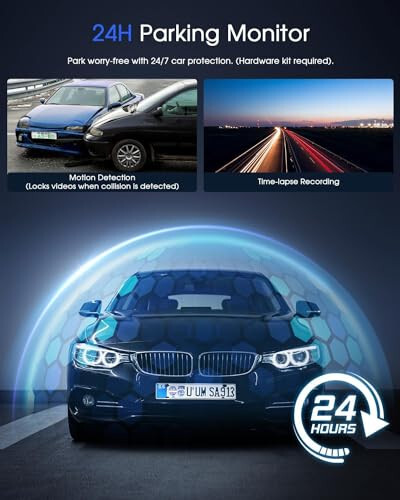 Dash Cam Wi-Fi 2K, Bepul 64GB karta, Tashqi GPS modulini qo'llab-quvvatlaydi, Ilova bilan Mini Dash Cam datchik paneli avtoulov kamerasi, Avtomobillar uchun oldingi Dash kamera, 24 soatlik to'xtash rejimi, G-sensor, Tsiklik yozuv - 7