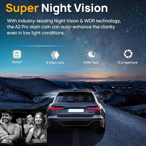 Dash Camera Front and Inside, 3.16inch Dash Cam 1080P, G Sensor HD Night Vision Loop Recording Wide Angle Car DVR (1) - 8