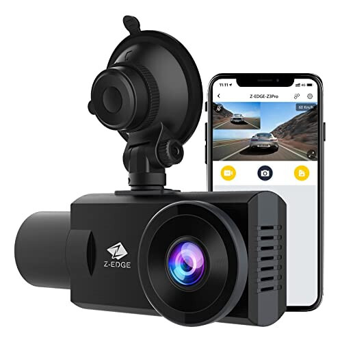 Dash Kamera, Z3Pro Dash Kamera Ön ve İç, 2K+1080P Ön ve İç Çift Dash Kamera, Araba Kamerası, IR Gece Görüşü, Park Modu, G-Sensörü, 256GB Destek - 1