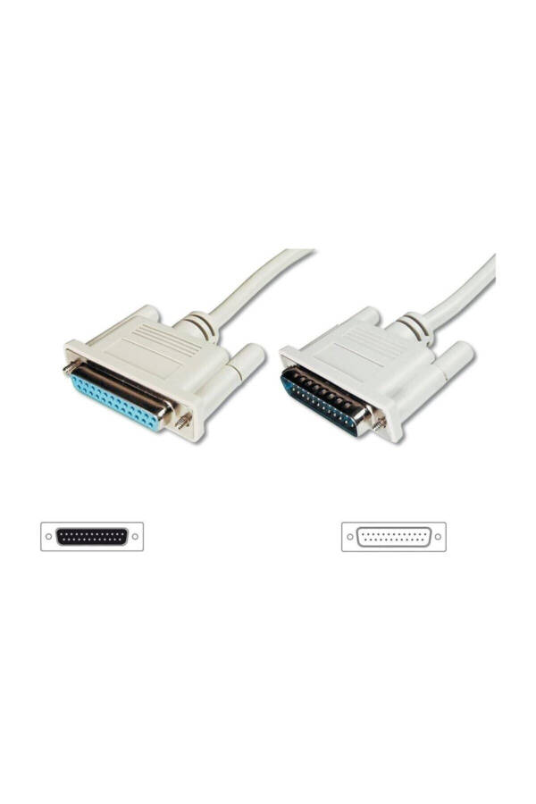 Data Transfer Extension Cable, D-sub 25 Male - D-sub 25 Female, 2 Meter, Cu, Awg28, Single Layer Shielded - 2