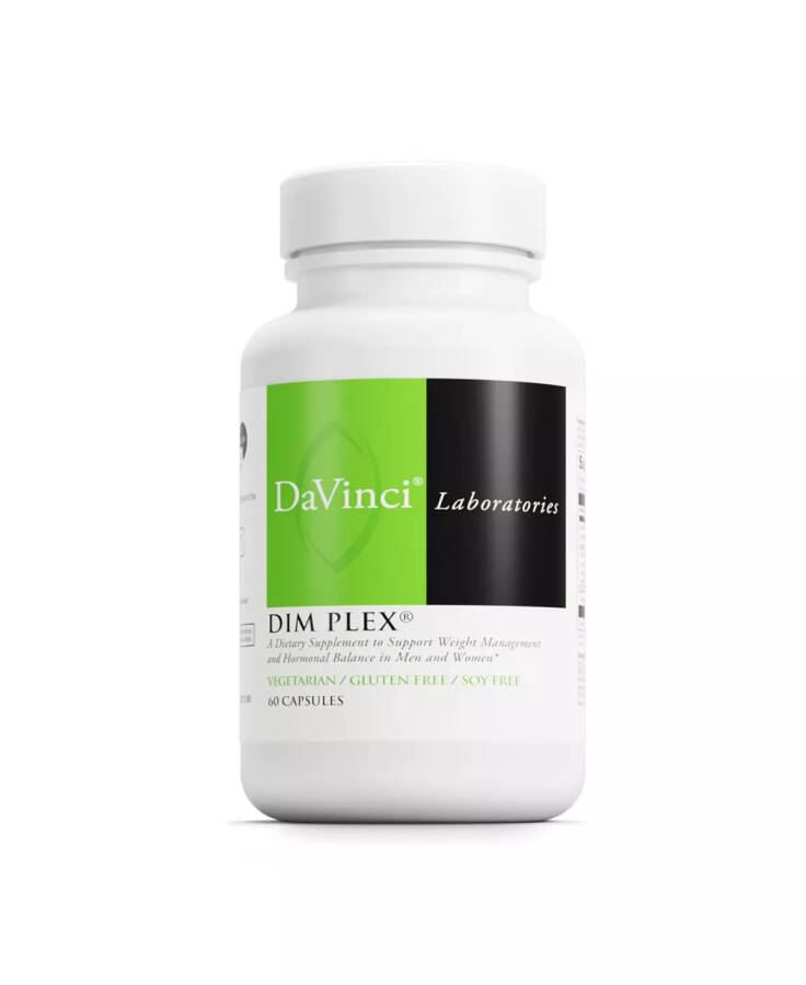 DaVinci Labs Dim Plex - Dietary Supplement to Support Hormonal Balance & Healthy Weight Management for Women and Men - With Banaba Leaf and More - Soy Free - Gluten-Free - No Color - 1