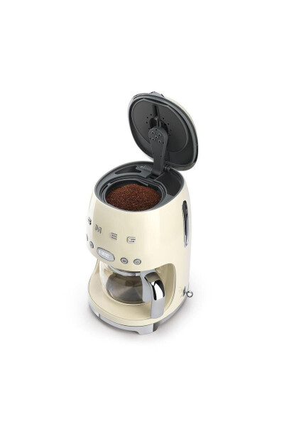 Dcf02creu Filter Coffee Machine, 50's Style, Cream - 6