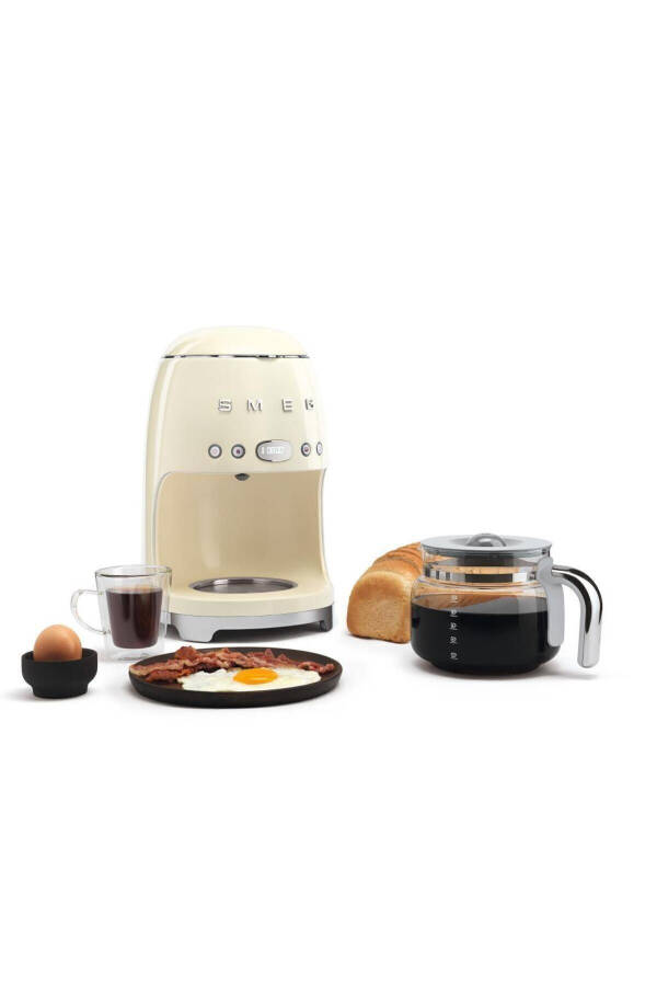 Dcf02creu Filter Coffee Machine, 50's Style, Cream - 7