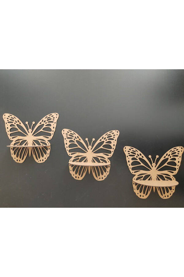 Decorative Butterfly Wall Shelf 3-Piece Set - 3