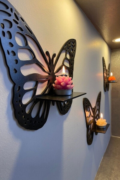 Decorative Butterfly Wall Shelf 3 Piece Set Rs339393 - 1