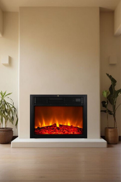 Decorative Electric Fireplace with 8 Colors, Bluetooth, Flame Sound and Wifi - 6