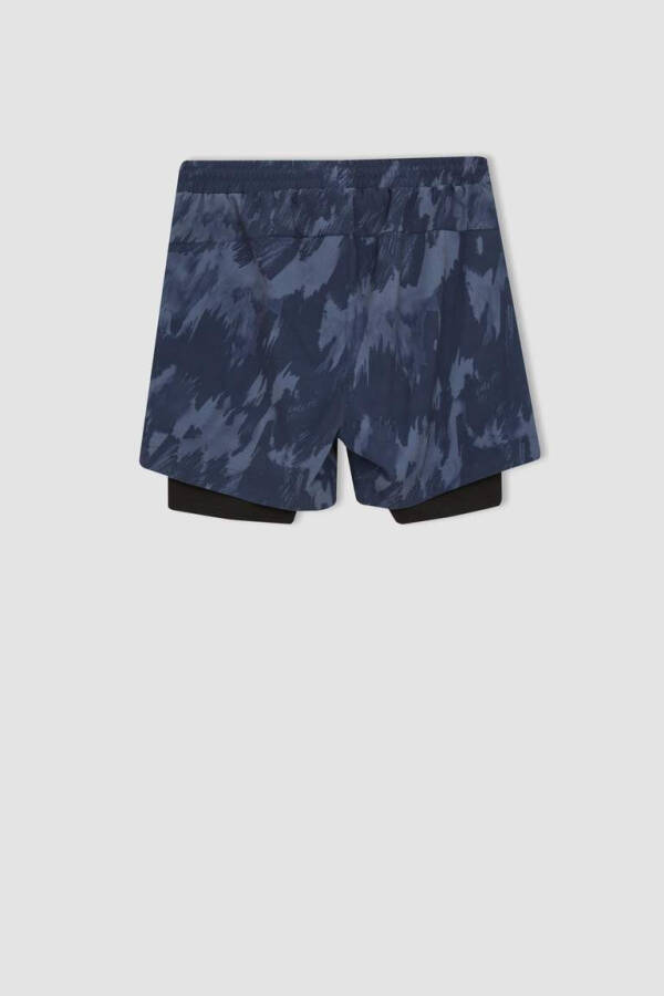 DeFactoFit Slim Fit Woven Shorts Navy - 10