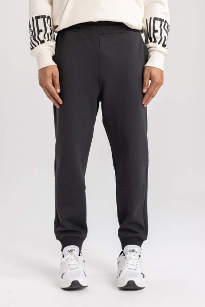 DeFactoFit Standard Fit Elastic Leg Jogger Sweatpants Anthracite - 6