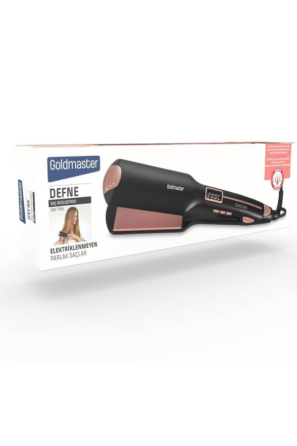 Defne Digital Display Tourmaline Keratin Ceramic Wide Plate Hair Straightener Gm7186 - 24