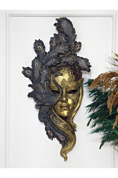 Dekoromi Decorative Mask Panel Wall Sculpture (53X26CM) - 2