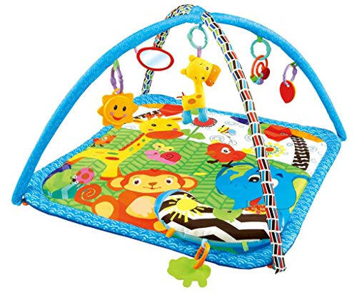 Deluxe Baby Activity Gyms Playmats, Giraffe - 1