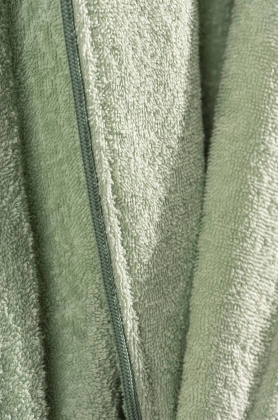 Deluxe Cotton Box Single Robe Set - Green - 2