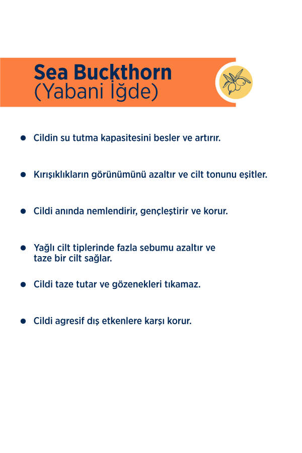 Dengilashtiruvchi yuz kremi 50ml yog'li va aralash teriga mo'ljallangan dengiz iğdesi - 6