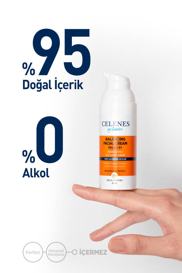 Dengilashtiruvchi yuz kremi 50ml yog'li va aralash teriga mo'ljallangan dengiz iğdesi - 10