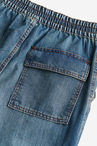 Denim parachute pants - 4