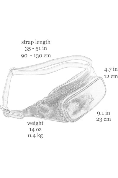 Deri Bel Paketi, Bel Çantası, Deri Kemer Çantası, İtalya'da El Yapımı Deri Bel Çantası - 25