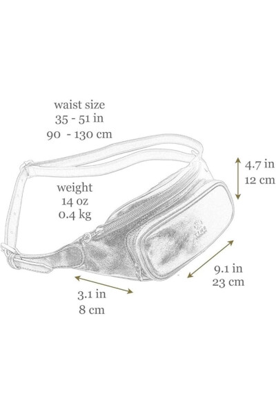 Deri Bel Paketi, Bel Çantası, Deri Kemer Çantası, İtalya'da El Yapımı Deri Bel Çantası - 24