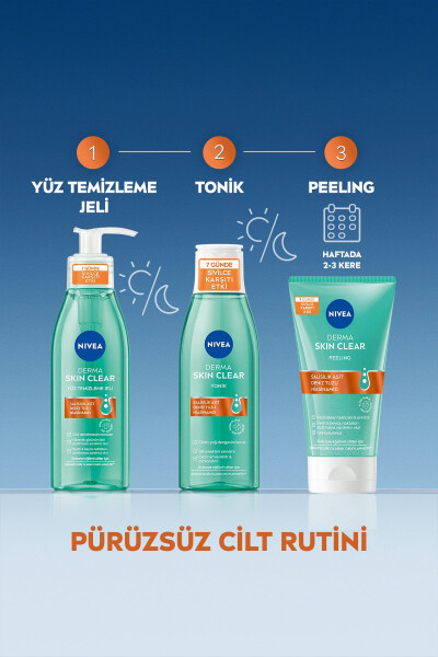 Derma Skin Clear Aknega Qarshi Yuz Tozalovchi Peeling 150 Ml, Salitsil Kislotasi, Teshik Tozalovchi - 13