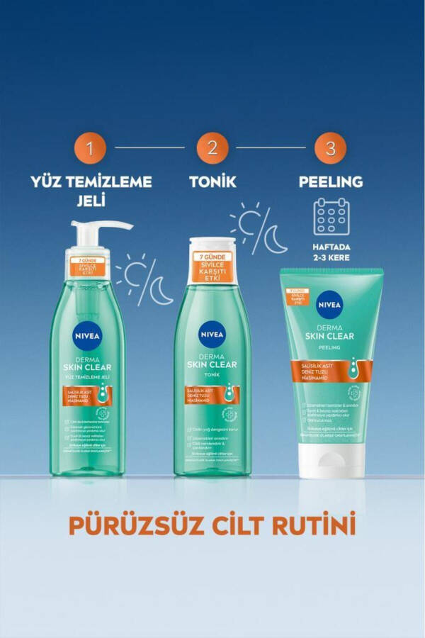 Derma Skin Clear Aknega Qarshi Yuz Tozalovchi Peeling 150 Ml, Salitsil Kislotasi, Teshik Tozalovchi - 6