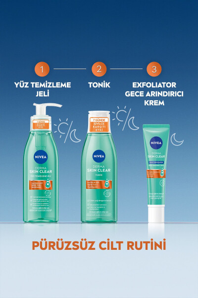 Derma Skin Clear Night Exfoliator Gece Arındırıcı Krem 40ml - 10