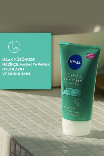 Derma Skin Clear Sivilce Karşıtı Yüz Temizleyici Peeling 150 Ml, Salisilik Asit, Gözenek Arındırıcı - 2