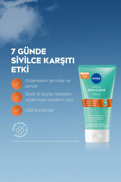 Derma Skin Clear Sivilce Karşıtı Yüz Temizleyici Peeling 150 Ml, Salisilik Asit, Gözenek Arındırıcı - 9