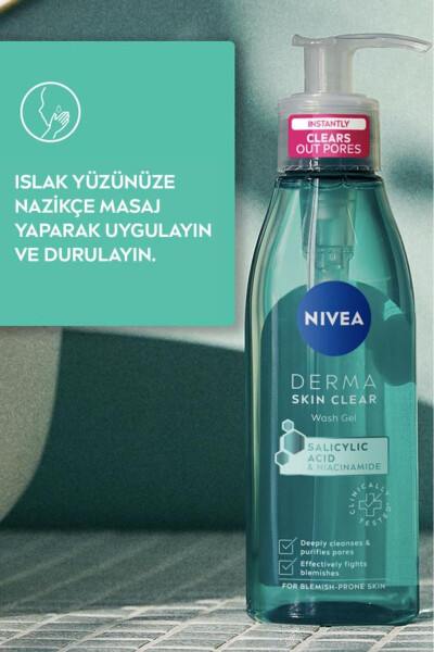 Derma Skin Sivilce Karşıtı Yüz Temizleme Jeli 150ml, Gözenek Arındırıcı, Salisilik Asit, Niacinamide - 23