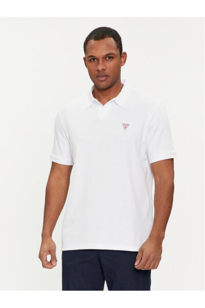 Desenli Örgülü Erkek Regular Fit Polo Tişört - 8