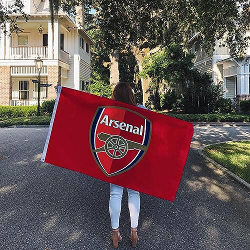 Desert Cactus Arsenal Flag FC Gunners Football Soccer 100% Polyester Indoor Outdoor 3x5 feet Banner (Flag A) - 8